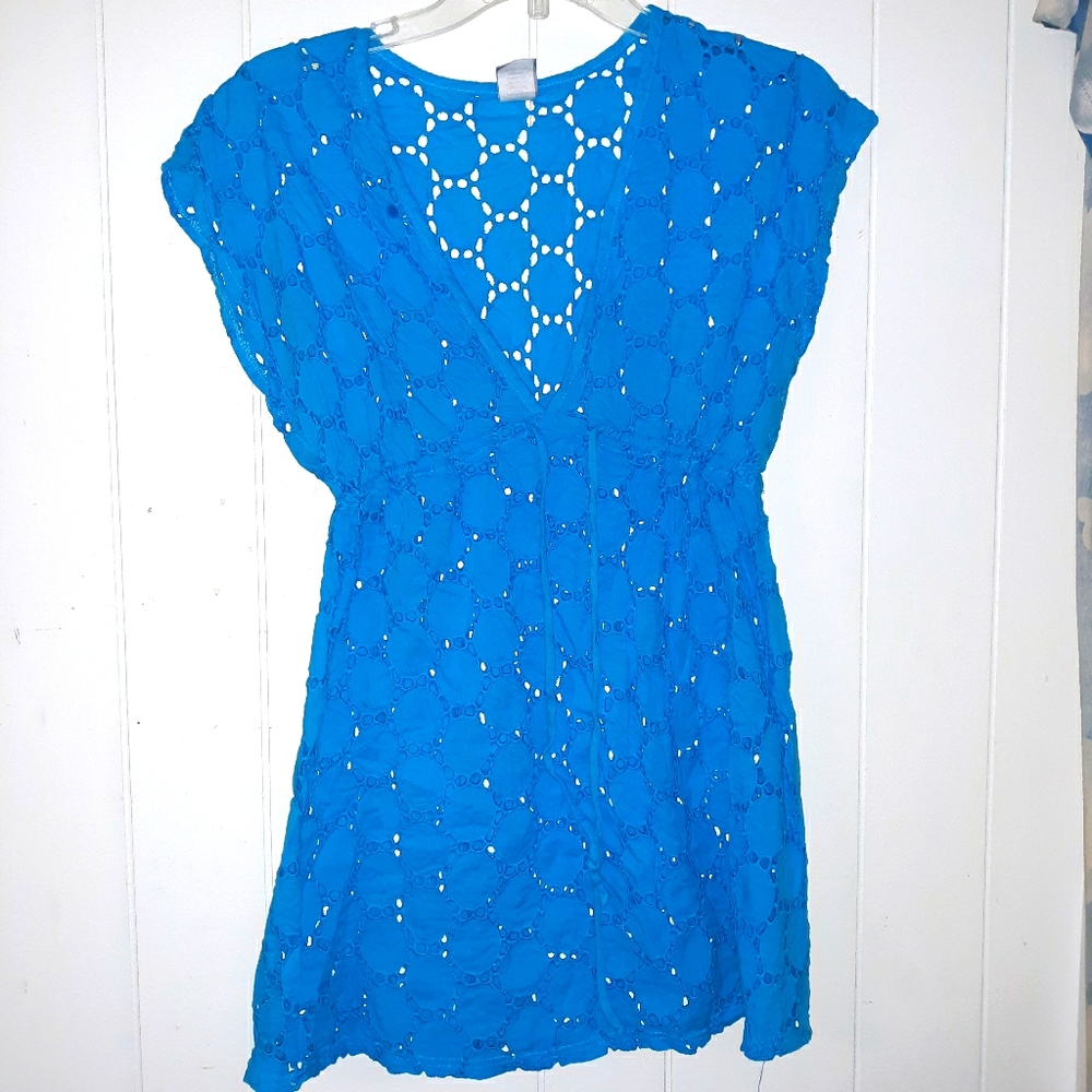 Dream Beach Size LG Blue Swimsuit Coverup